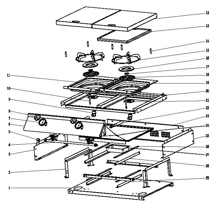 Barbeques Galore Cordon Bleu Range Unit Spare Parts Cdrh 2013 1285